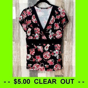 George printed blouse